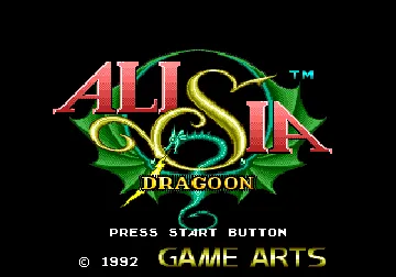 Alisia Dragoon (Europe) screen shot title